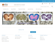 Tablet Screenshot of hitobiotec.com